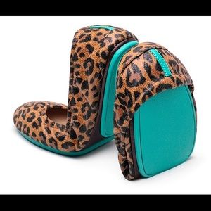 Like New Leopard print Tieks, size 8